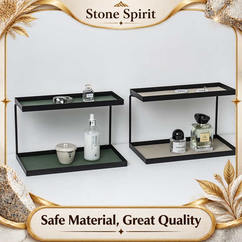 Luxury Skincare Organic - 2-Tier Desk Storage Rack, Luxury Vanity